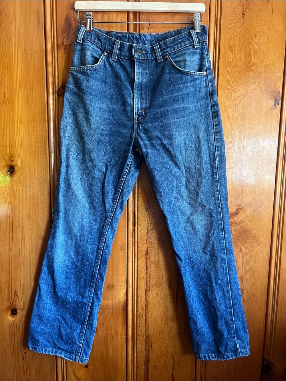Vintage 80s Orange Tab 619 Levi’s Straight Leg Jeans Zipper Fly High Rise